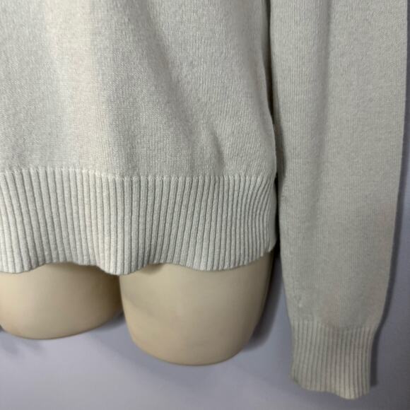 Theory Cashmere Turtleneck Sweater Pullover Lightweight Periwinkle Light Green M - Picture 4 of 9